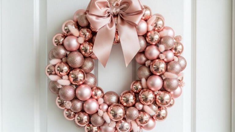 25 Ways to Do a Pink Christmas Wreath Without It Looking Too Sweet