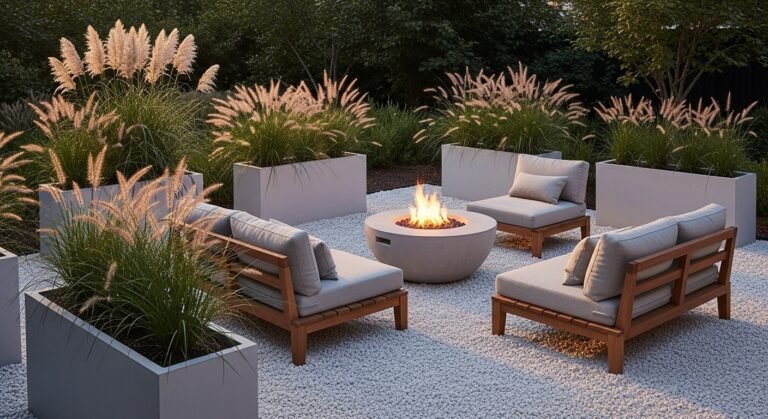 24 Dreamy Gravel Fire Pit Ideas to Spark Magic in Your Backyard
