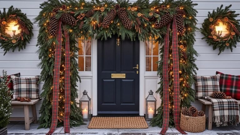22 Prettiest Outdoor Christmas Arches for a Festive Front Door